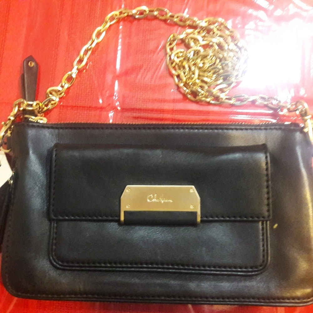 Cole Haan Mini Leather Purse w/Chain Strap